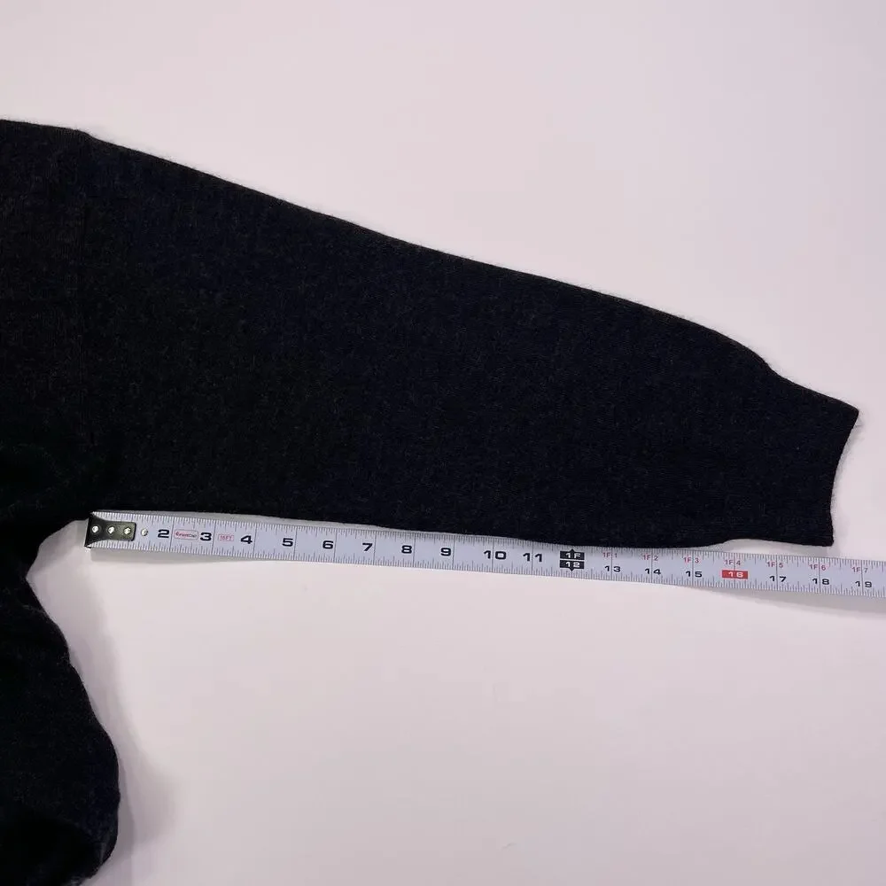 Mercedes Benz Merino Wool Sweater Mens XL Vtg Button Collar Gray